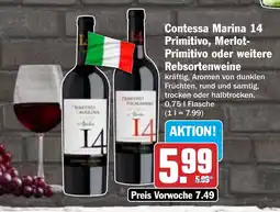 AEZ Contessa Marina 14 Primitivo, Merlot- Primitivo oder weitere Rebsortenweine Angebot