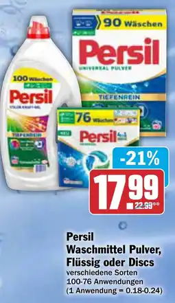 AEZ Persil Waschmittel Pulver, Flüssig oder Discs Angebot