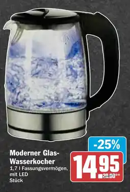 AEZ Moderner Glas- Wasserkocher Angebot
