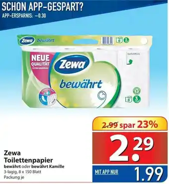 Famila Nord Ost Zewa Toilettenpapier Angebot