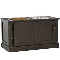 Netto Marken-Discount PawHut Hundenapf Edelstahl, MDF Angebot