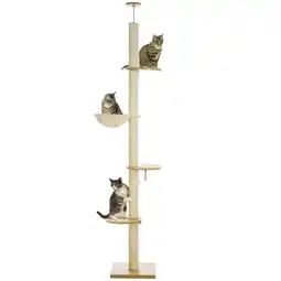 Netto Marken-Discount PawHut Kratzbaum Spanplatte, Polyester Angebot