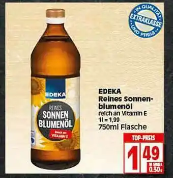 Elli Markt Edeka Reines Sonnenblumenöl Angebot