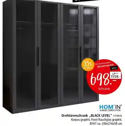 Zurbrüggen HOM'IN Drehtürenschrank ,,BLACK LEVEL" Angebot