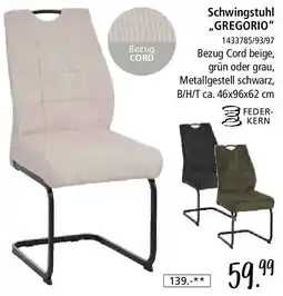 Zurbrüggen Schwingstuhl „GREGORIO" Angebot