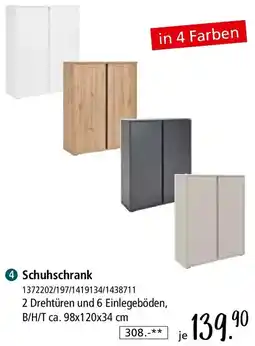 Zurbrüggen Schuhschrank Angebot