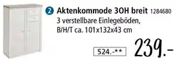 Zurbrüggen Aktenkommode 30H breit Angebot