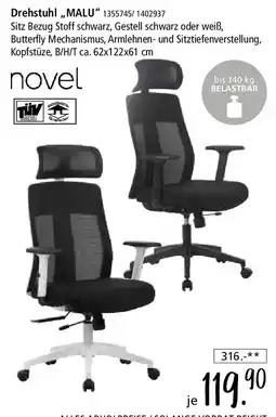 Zurbrüggen Novel Drehstuhl ,,MALU" Angebot