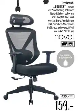Zurbrüggen Novel Drehstuhl ,,SELECT" Angebot