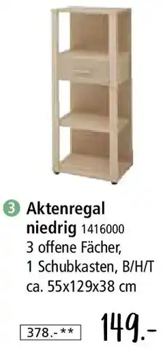 Zurbrüggen Aktenregal niedrig Angebot