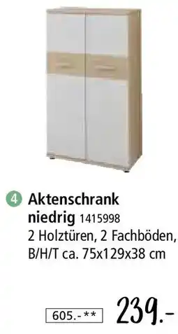Zurbrüggen Aktenschrank niedrig Angebot