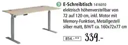 Zurbrüggen E-Schreibtisch Angebot