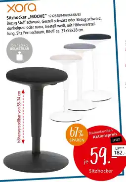 Zurbrüggen Xora Sitzhocker ,,MOOVE" Angebot