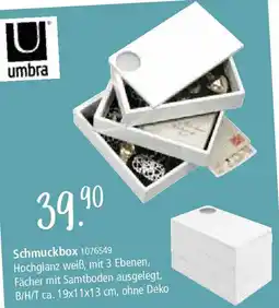 Zurbrüggen Umbra Schmuckbox Angebot