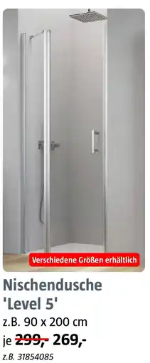 Bauhaus Camargue Nischendusche 'Level 5' Angebot