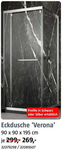 Bauhaus Camargue Eckdusche 'Verona' Angebot