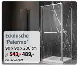 Bauhaus Camargue Eckdusche 'Palermo' Angebot
