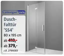 Bauhaus Camargue vario Dusch- Falttür "S54" Angebot