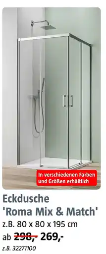 Bauhaus Camargue Eckdusche 'Roma Mix & Match' Angebot