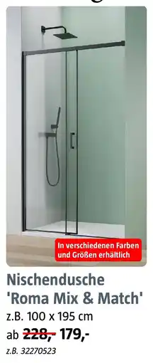 Bauhaus Camargue Nischendusche 'Roma Mix & Match' Angebot