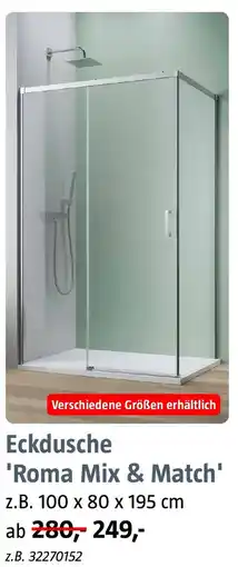 Bauhaus Camargue Eckdusche 'Roma Mix & Match' Angebot