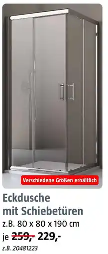 Bauhaus CORNICHE Eckdusche mit Schiebetüren Angebot