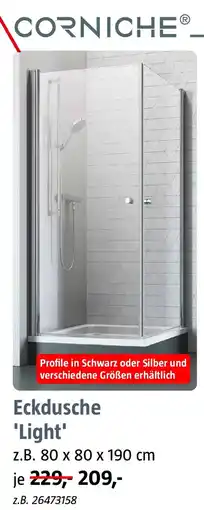 Bauhaus CORNICHE Eckdusche 'Light' Angebot