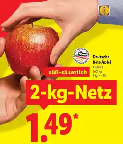 Lidl Deutsche Rote Äpfel Angebot