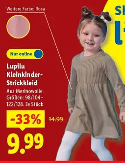 Lidl Lupilu Kleinkinder- Strickkleid Angebot