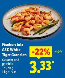 Lidl Fischerstolz ASC White Tiger Garnelen Angebot