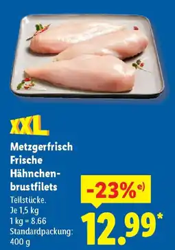 Lidl Metzgerfrisch Frische Hähnchenbrustfilets Angebot