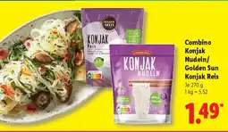 Lidl Combino Konjak Nudeln/ Golden Sun Konjak Reis Angebot