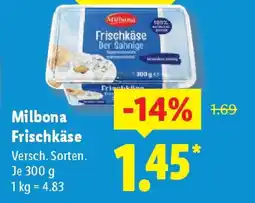 Lidl Milbona Frischkäse Angebot