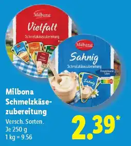 Lidl Milbona Schmelzkäsezubereitung Angebot