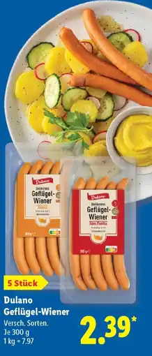 Lidl Dulano Geflügel-Wiener Angebot