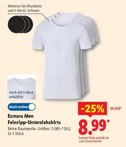 Lidl Esmara Men Feinripp-Unterziehshirts Angebot