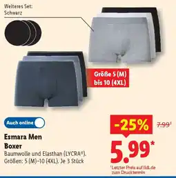 Lidl Esmara Men Boxer Angebot