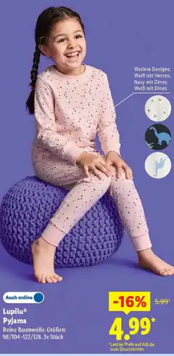 Lidl Lupilu Pyjama Angebot