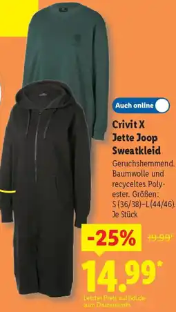 Lidl Crivit X Jette Joop Sweatkleid Angebot