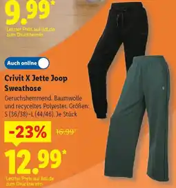 Lidl Crivit X Jette Joop Sweathose Angebot