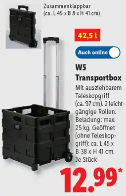 Lidl W5 Transportbox Angebot