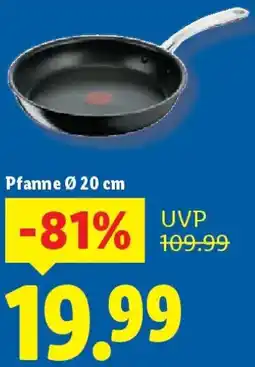 Lidl Tefal Pfanne Ø 20 cm Angebot