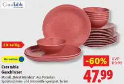 Lidl Creatable Geschirrset Angebot