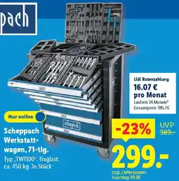 Lidl Scheppach Werkstattwagen, 71-tlg. Angebot