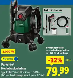 Lidl Parkside Hochdruckreiniger Angebot