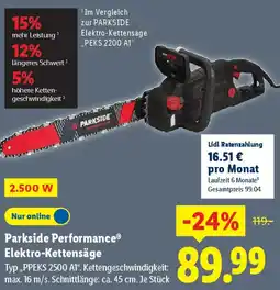 Lidl Parkside Performance Elektro-Kettensäge Angebot