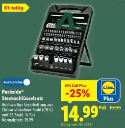 Lidl Parkside Steckschlüsselsatz Angebot