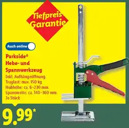 Lidl Parkside Hebe und Spannwerkzeug Angebot