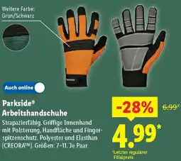 Lidl Parkside Arbeitshandschuhe Angebot