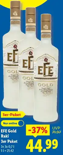 Lidl EFE Gold Raki 3er Paket Angebot